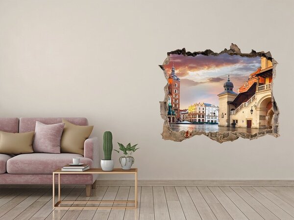 Fototapeta díra na zeď 3D Krakov Polsko nd-k-123877071