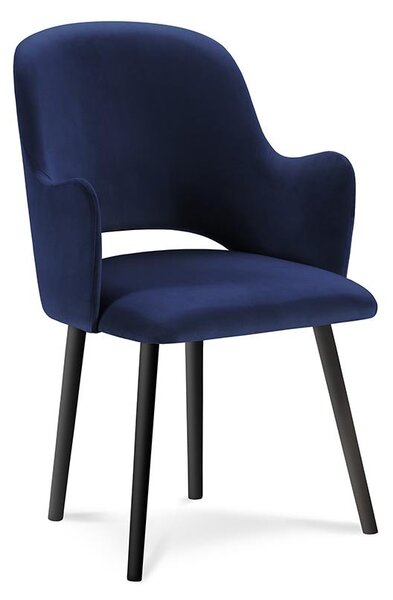 Modrá Sametová židle Laelia MILO CASA