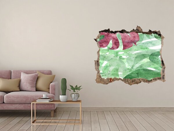 Nálepka 3D díra samolepící Monstera nd-k-124503126