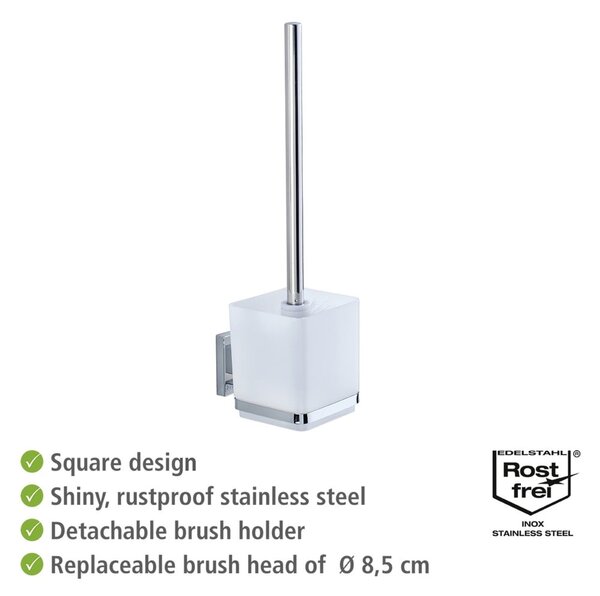 Samodržící držák na toaletní kartáč Wenko Vacuum-Loc, nosnost až 33 kg
