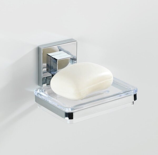Samodržící miska na mýdlo Wenko Vacuum-Loc, 12 x 12 cm