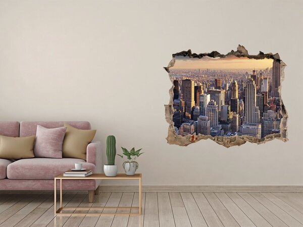 Fototapeta díra na zeď 3D New York z ptačího pohledu nd-k-126216157