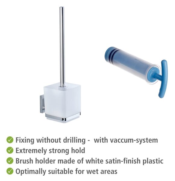 Samodržící držák na toaletní kartáč Wenko Vacuum-Loc, nosnost až 33 kg