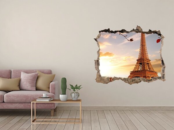 Fototapeta díra na zeď 3D Eiffelova věž Paříž nd-k-126000678