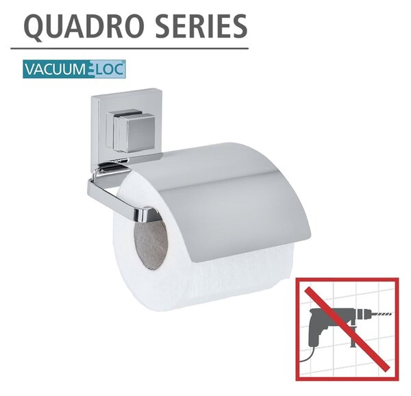 Samodržící držák na toaletní papír Wenko Vacuum-Loc, 14 x 13 cm