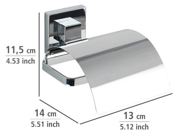 Samodržící držák na toaletní papír Wenko Vacuum-Loc, 14 x 13 cm