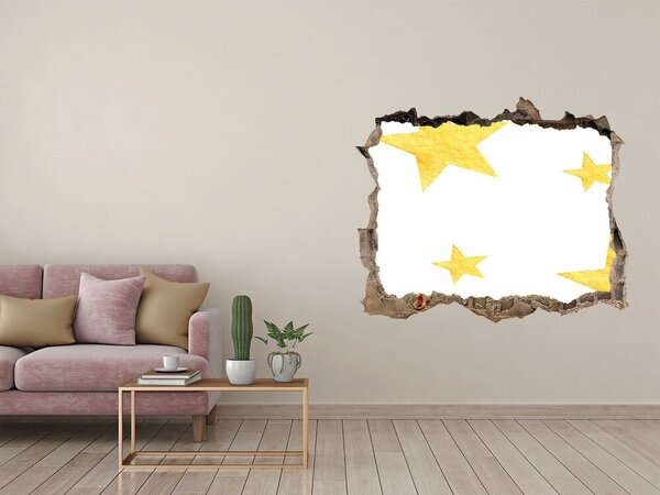 Fototapeta díra na zeď Žluté hvězdy nd-k-127105931