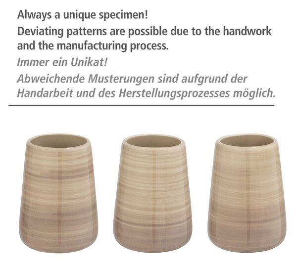 Pískově hnědý toaletní kartáč Wenko Pottery