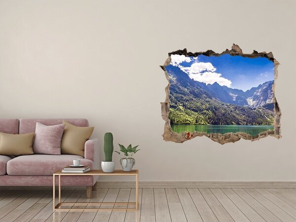 Díra 3D ve zdi nálepka Morské oko Tatry nd-k-127508078