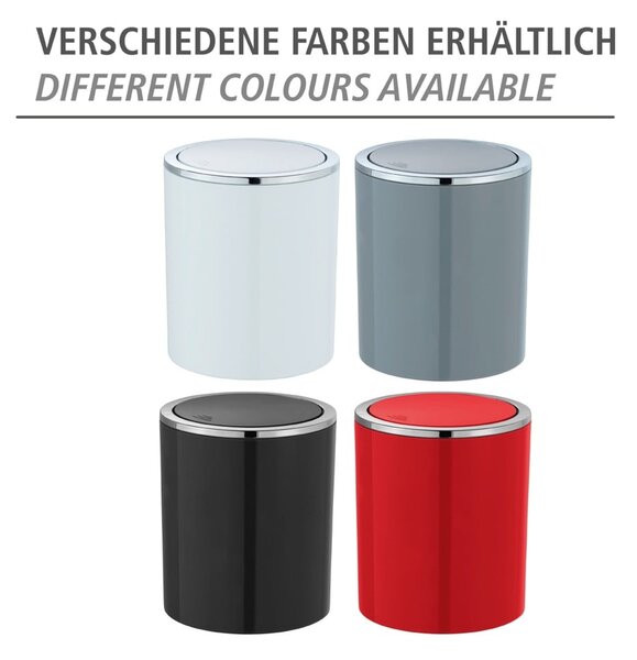Bílý odpadkový koš Wenko Inca, 2 l