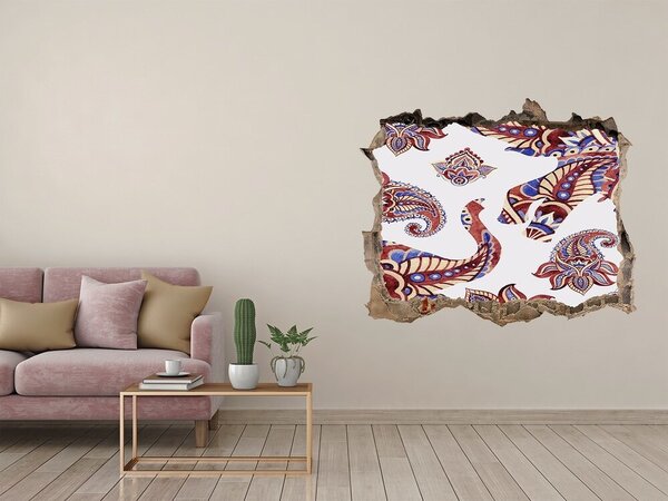 Díra 3D fototapeta nálepka Sloni ornamenty nd-k-127798493