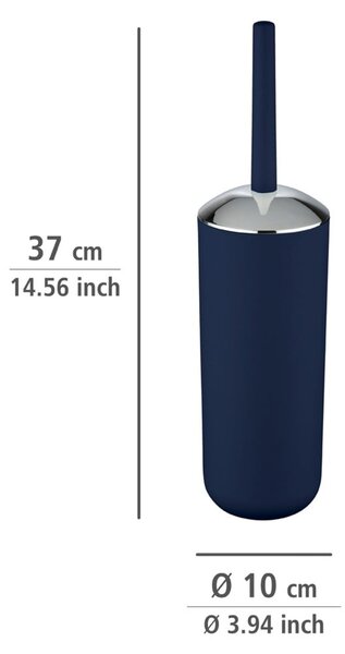 Tmavě modrý WC kartáč Wenko Brasil