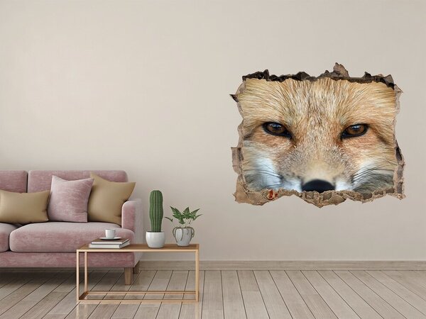 Díra 3D fototapeta na stěnu nálepka Liška nd-k-132631157