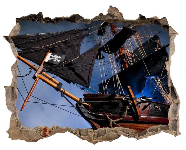 Foto fotografie díra na zeď Pirácká loď nd-k-131945786
