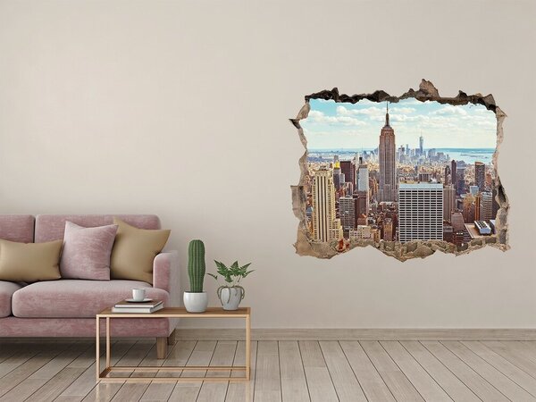 Fototapeta díra na zeď 3D New York z ptačího pohledu nd-k-133162590