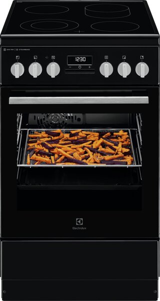 Electrolux Sklokeramický sporák s parní funkcí SteamBake LKR564275K