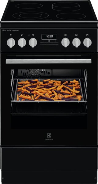 Electrolux Sklokeramický sporák s parní funkcí SteamBake LKR564275K