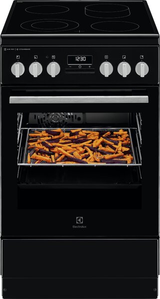 Electrolux Sklokeramický sporák s parní funkcí SteamBake LKR564275K