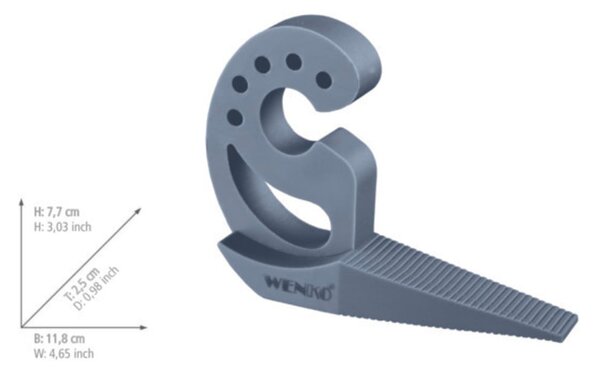 Šedomodrá zarážka na dveře a okna Wenko Multi-STOP®