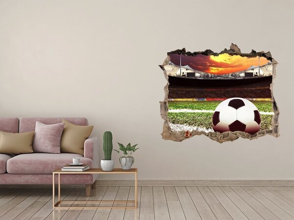 Fototapeta díra na zeď 3D Míč na stadioně nd-k-135101268