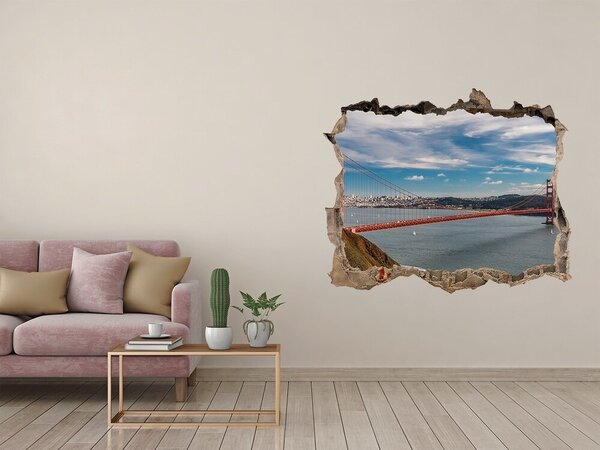 Fototapeta díra na zeď 3D Most San Francisco nd-k-141127351