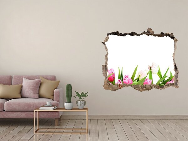 Samolepící nálepka na zeď Růžové tulipány nd-k-138798865