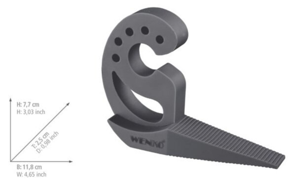 Tmavě šedá zarážka na dveře a okna Wenko Multi-STOP®