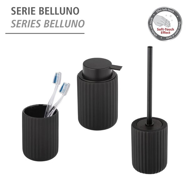 Černý toaletní kartáč Wenko Belluno