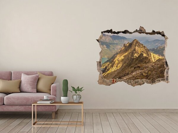 Díra 3D ve zdi nálepka Morské oko Tatry nd-k-144883679