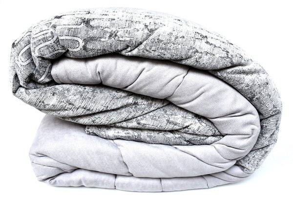 Textil Antilo Přehoz na postel Abby Grey v sadě se 2 povlaky polštářů, šedý, 270x270 cm Rozměr: 270x270 cm