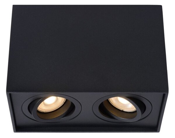 Lucide 22953/02/30 stropní bodové svítidlo Tube 2x50W | GU10 - černá, nastavitelné, stmívatelné