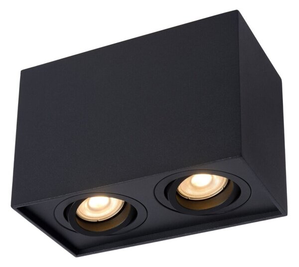 Lucide 22953/02/30 stropní bodové svítidlo Tube 2x50W | GU10 - černá, nastavitelné, stmívatelné