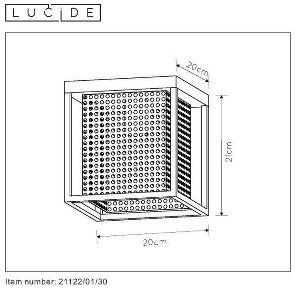 Lucide 21122/01/30 přisazené stropní svítidlo Sansa 1x40W | E27