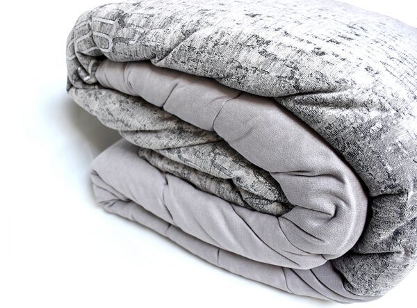 Textil Antilo Přehoz na postel Abby Grey v sadě se 2 povlaky polštářů, šedý, 270x270 cm Rozměr: 270x270 cm