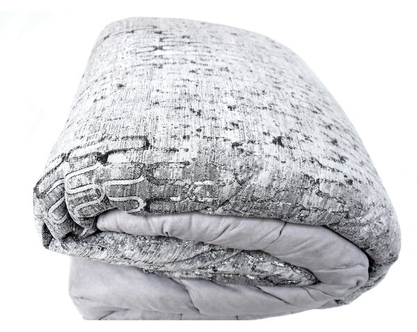 Textil Antilo Přehoz na postel Abby Grey v sadě se 2 povlaky polštářů, šedý, 270x270 cm Rozměr: 270x270 cm