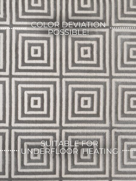 ELLE Decoration, Běhoun Perles 106185 White Grey z kolekce Elle, 80x240, šedá, ložnice