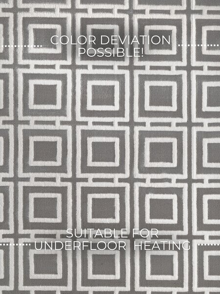 ELLE Decoration, Běhoun Perles 106190 Cream Grey z kolekce Elle, 80x240, šedá, ložnice