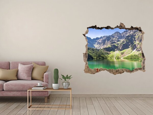 Díra 3D ve zdi nálepka Morské oko Tatry nd-k-148762187