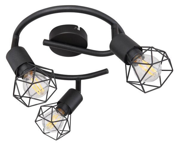 Globo 54802S-3 přisazené stropní svítidlo Xara 3x40W | E14 - černá