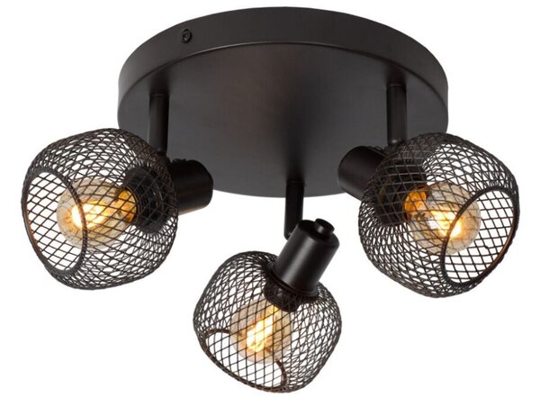 Lucide 77978/13/30 stropní bodové svítidlo Maren 3x40W | E14 - černá, nastavitelné, stmívatelné