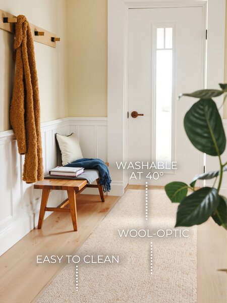 ELLE Decoration, DOPRODEJ: 80x240 cm Běhoun Wolly Ultra 106228 Cream z kolekce Elle, 80x240, bílá, ložnice