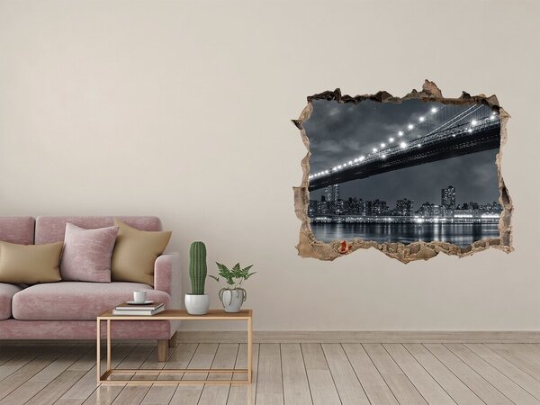 Fototapeta díra na zeď 3D Brooklynský most nd-k-15676398