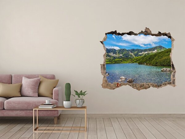 Díra 3D ve zdi nálepka Údolí Tatry nd-k-162291569