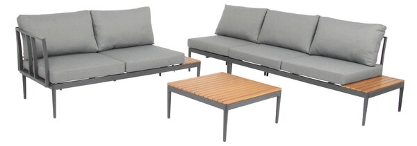 ZAHRADNÍ SEDACÍ SOUPRAVA dřevo, kov, textil Acamp - Online Only zahradní nábytek, Online Only