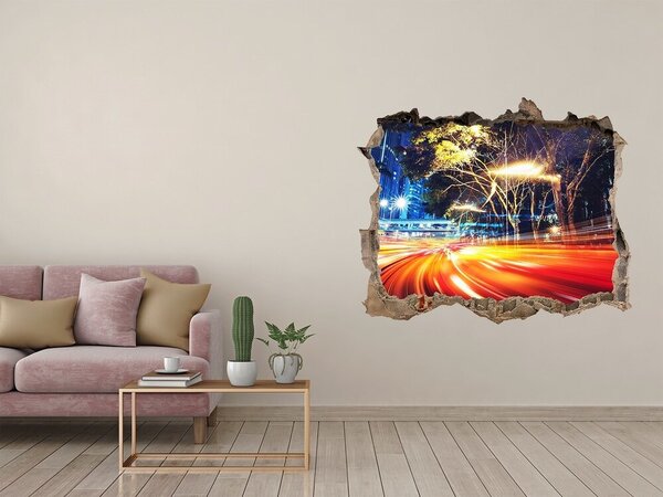 Fototapeta díra na zeď 3D Rychlost ve městě nd-k-159407726
