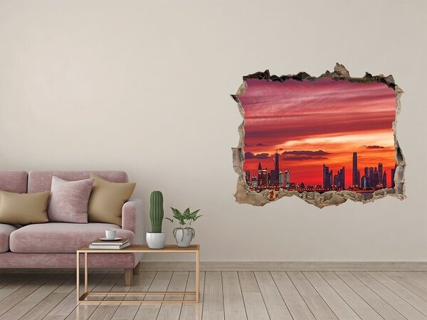 Fototapeta díra na zeď 3D Západ slunce Dubaj nd-k-162023907