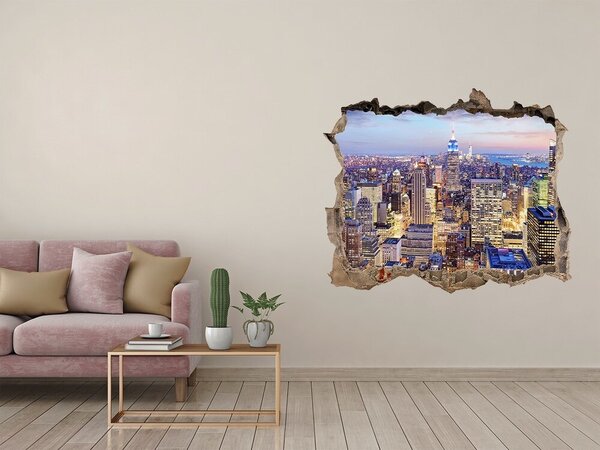 Fototapeta díra na zeď 3D New York nd-k-173499073