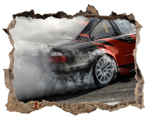 Foto fotografie díra na zeď Dráha po driftu nd-k-180219520