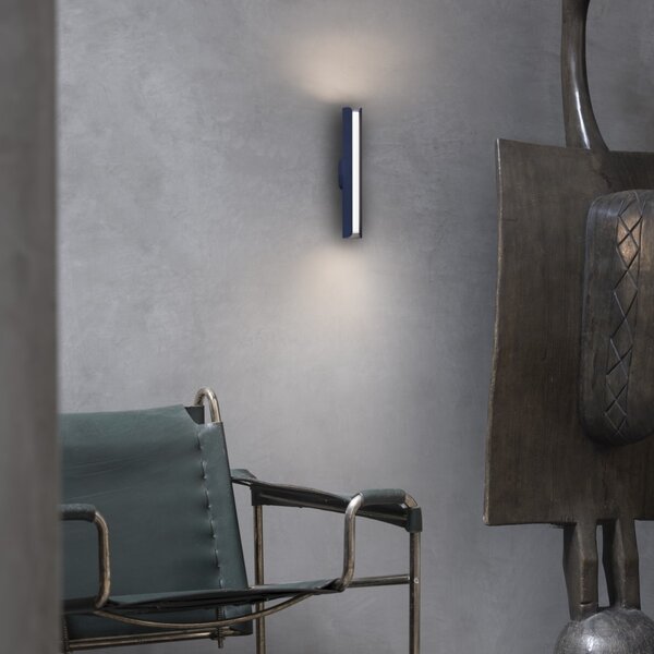 Ideal lux 362502 LED nástěnné svítidlo DORICA | 9W integrovaný LED zdroj | 290lm | 3000K | modrá