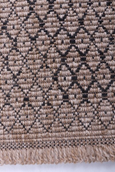 Koberec Indiana 08625A JUTE / BLACK